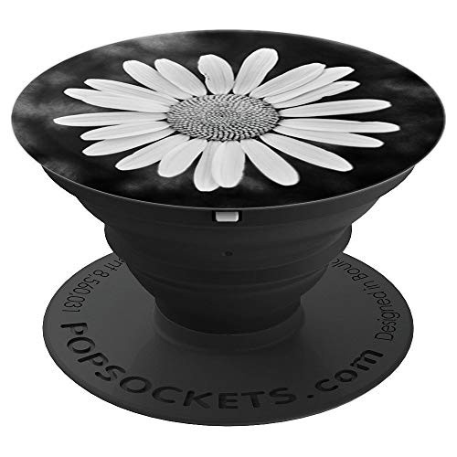 Gorgeous Black-White Daisy-Flower - PopSockets Grip and Stand for Phones and Tablets