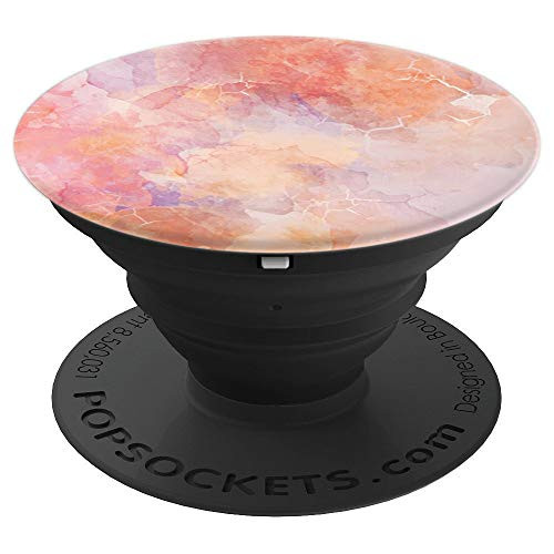 Chic Pink Purple Orange Colored Marble Granite Colorful - PopSockets Grip and Stand for Phones and Tablets