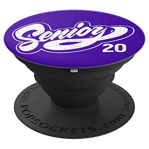 Senior Class of 2020 Graduate Vintage Style Purple - PopSockets Grip and Stand for Phones and Tablets