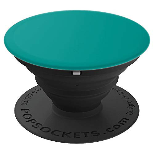 All Plain Solid Green Teal Pop Socket Marine Green for Girls - PopSockets Grip and Stand for Phones and Tablets