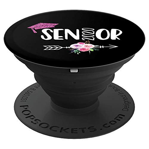 Senior 2020 Grad High School Floral Tribal Girl PopSockets Grip and Stand for Phones and Tablets