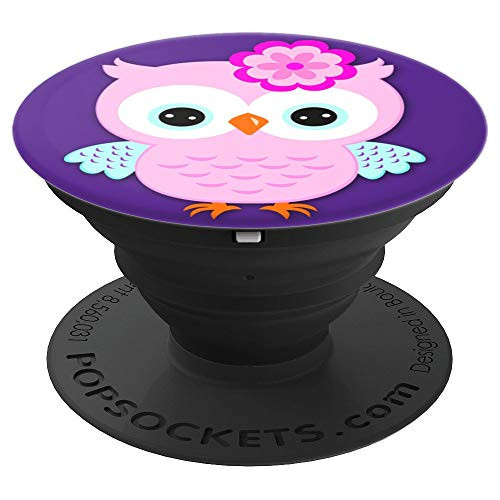 Night Owl Gifts Owls Pink Purple - PopSockets Grip and Stand for Phones and Tablets Night Owl Gifts Owls Pink Purple - PopSockets Grip and Stand for Phones and Tablets
