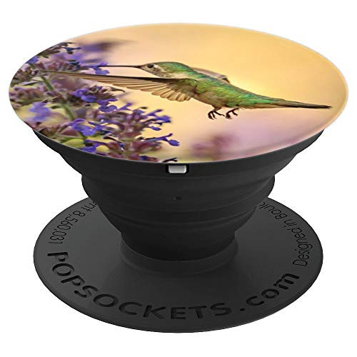 Hummingbirds, Birds, Nature, Purple Flowers - PopSockets Grip and Stand for Phones and Tablets Hummingbirds, Birds, Nature, Purple Flowers - PopSockets Grip and Stand for Phones and Tablets