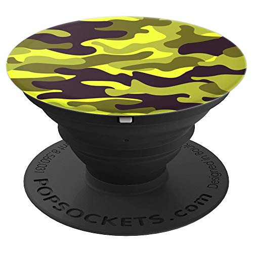 Yellow Camo For Girls, Camouflage For Women, Camoflage - PopSockets Grip and Stand for Phones and Tablets Yellow Camo For Girls, Camouflage For Women, Camoflage - PopSockets Grip and Stand for Phones and Tablets