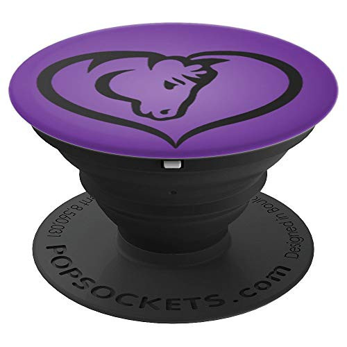 Purple Gradient Horse Heart, Horse Lover, Horse Girl, Pony - PopSockets Grip and Stand for Phones and Tablets