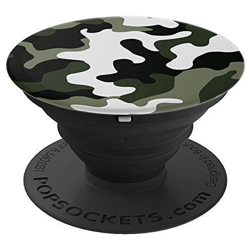 Green Camo Military Urban Camouflage Pop Grip - PopSockets Grip and Stand for Phones and Tablets