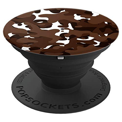 Dark Brown Design Pop Socket - PopSockets Grip and Stand for Phones and Tablets