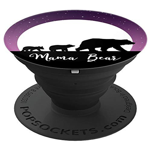 Mama Bear with 2 Cubs Phone Grip For Mom - Purple Moon Stars - PopSockets Grip and Stand for Phones and Tablets Mama Bear with 2 Cubs Phone Grip For Mom - Purple Moon Stars - PopSockets Grip and Stand for Phones and Tablets