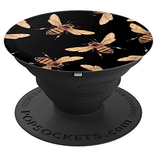 Bees Yellow Brown Queen Bee Honey Beekeeper - PopSockets Grip and Stand for Phones and Tablets Bees Yellow Brown Queen Bee Honey Beekeeper - PopSockets Grip and Stand for Phones and Tablets
