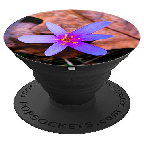 Floral Pop Socket Purple Flower - Crocus & Fall Leaves - PopSockets Grip and Stand for Phones and Tablets Floral Pop Socket Purple Flower - Crocus & Fall Leaves - PopSockets Grip and Stand for Phones and Tablets