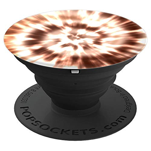 Brown Tie Dye Design Pop Socket - PopSockets Grip and Stand for Phones and Tablets