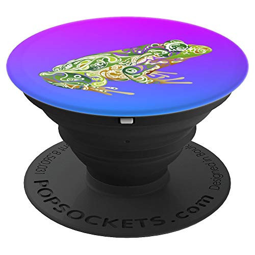 Beautiful Green Frog Tribal Tattoo Art Design - PopSockets Grip and Stand for Phones and Tablets Beautiful Green Frog Tribal Tattoo Art Design - PopSockets Grip and Stand for Phones and Tablets