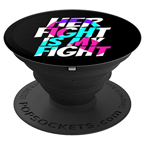 Purple Teal & Pink Ribbon for Her Thyroid Cancer Awareness PopSockets Grip and Stand for Phones and Tablets Purple Teal & Pink Ribbon for Her Thyroid Cancer Awareness PopSockets Grip and Stand for Phones and Tablets