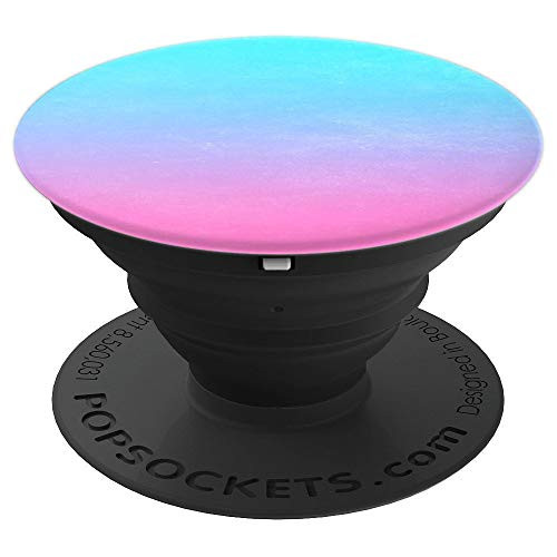 Aqua, Blue, Ombre Sky, Purple, Pink, Gradient, Cute & Simple - PopSockets Grip and Stand for Phones and Tablets