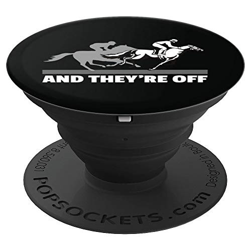 Horse Racing Pops - And They're Off Horse Racing - PopSockets Grip and Stand for Phones and Tablets
