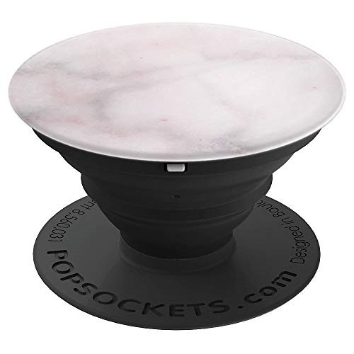 Pink Marble Pop Socket Granite Stone Grey Pinkish Minimal - PopSockets Grip and Stand for Phones and Tablets