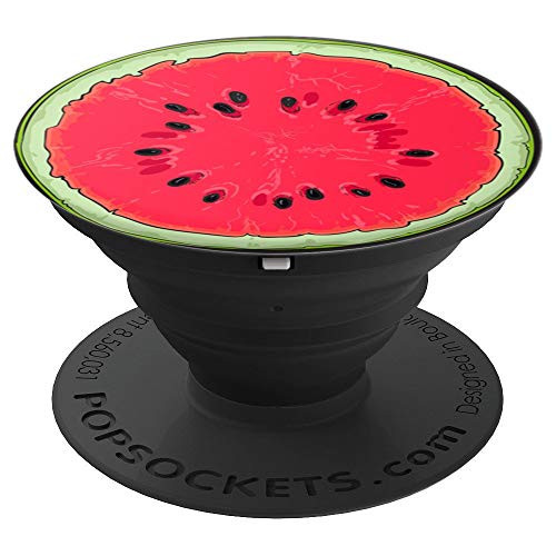 Red Green Watermelon Slice, Melon, Seeds, Summer Fruit - PopSockets Grip and Stand for Phones and Tablets Red Green Watermelon Slice, Melon, Seeds, Summer Fruit - PopSockets Grip and Stand for Phones and Tablets