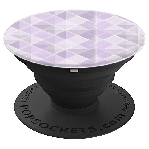 Purple Geometric Pattern Diamonds - PopSockets Grip and Stand for Phones and Tablets