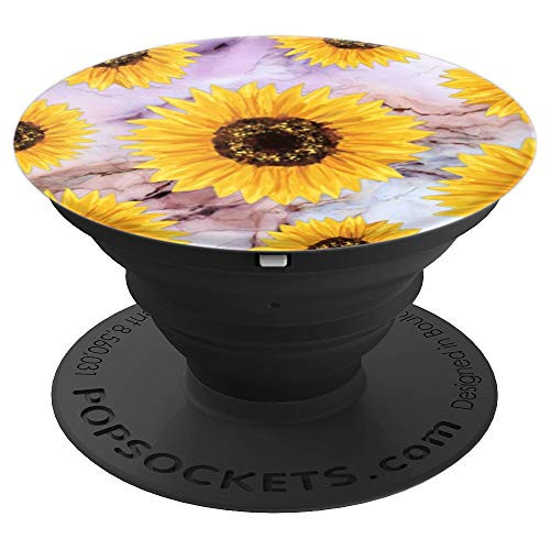 Grip Sunflower Purple Marbled Floral Chic Design - PopSockets Grip and Stand for Phones and Tablets Grip Sunflower Purple Marbled Floral Chic Design - PopSockets Grip and Stand for Phones and Tablets