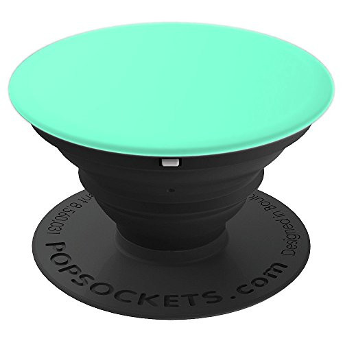 All Plain Solid Green Pop Socket Light Aquamarine Color - PopSockets Grip and Stand for Phones and Tablets