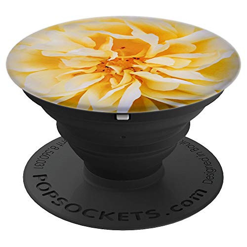 Gold Yellow Rose Pop Socket - Gorgeous Floral Design - PopSockets Grip and Stand for Phones and Tablets