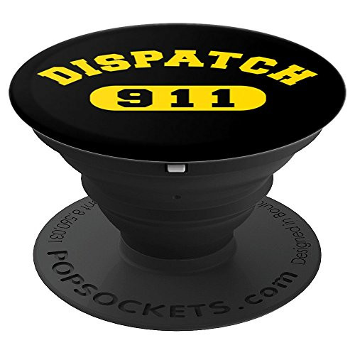Thin Yellow Line 911 Dispatcher EMS EMT Police Dispatchers - PopSockets Grip and Stand for Phones and Tablets