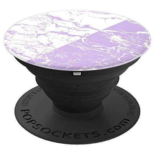 Purple White Marble Pop Socket for Girls Boys - PopSockets Grip and Stand for Phones and Tablets