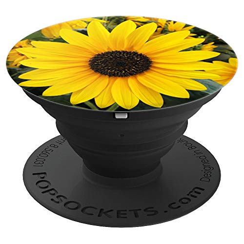 Yellow Brown Sunflower Flower - PopSockets Grip and Stand for Phones and Tablets Yellow Brown Sunflower Flower - PopSockets Grip and Stand for Phones and Tablets