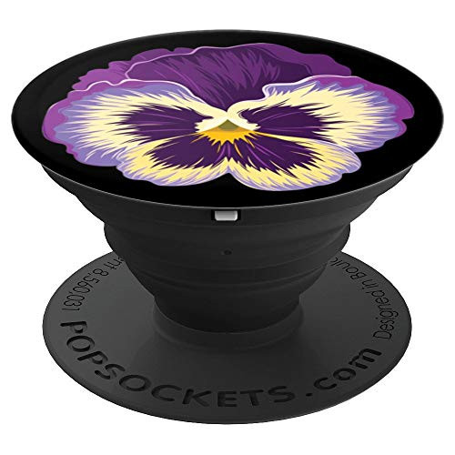 Purple Pansy Flower - PopSockets Grip and Stand for Phones and Tablets