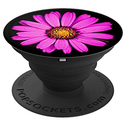 Pink Daisy Pop-Socket Beautiful Floral Print Gift for Women - PopSockets Grip and Stand for Phones and Tablets