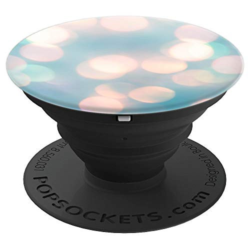Bokeh Blurry Light Blue - PopSockets Grip and Stand for Phones and Tablets