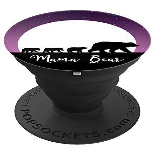 Mama Bear with 3 Cubs Phone Grip For Mom - Purple Moon Stars - PopSockets Grip and Stand for Phones and Tablets Mama Bear with 3 Cubs Phone Grip For Mom - Purple Moon Stars - PopSockets Grip and Stand for Phones and Tablets