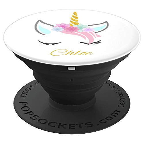 Chloe Pop Socket Personalized Name Unicorn Birthday Gift - PopSockets Grip and Stand for Phones and Tablets Chloe Pop Socket Personalized Name Unicorn Birthday Gift - PopSockets Grip and Stand for Phones and Tablets