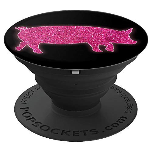 Pig Piglet Design Cute Gift for Pink Pigs Lovers - PopSockets Grip and Stand for Phones and Tablets