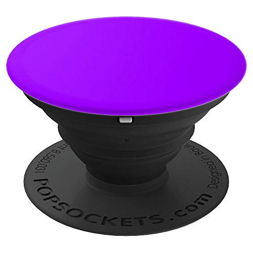 Bright Violet Bright Purple Color Solid Hue Plain - PopSockets Grip and Stand for Phones and Tablets