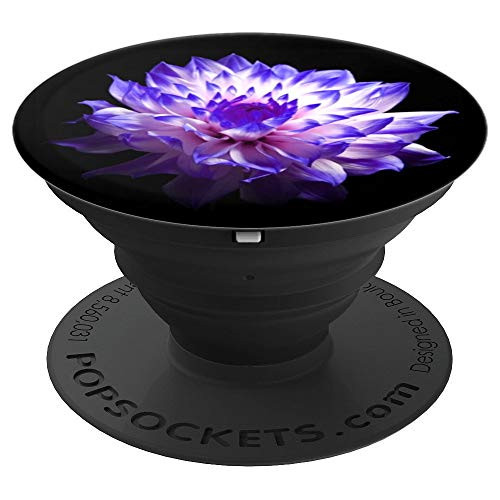 Dahlia White Flower Purple Tips PopSockets Grip and Stands - PopSockets Grip and Stand for Phones and Tablets Dahlia White Flower Purple Tips PopSockets Grip and Stands - PopSockets Grip and Stand for Phones and Tablets