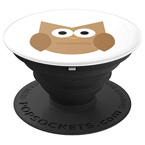 Cute Brown Owl - PopSockets Grip and Stand for Phones and Tablets