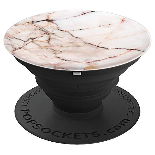 Pretty Chic Marble Pattern Granite Classic Brown Gray White - PopSockets Grip and Stand for Phones and Tablets