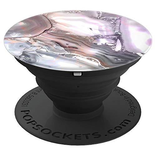 Marbled Grey Golden Rose Purple White Design - PopSockets Grip and Stand for Phones and Tablets Marbled Grey Golden Rose Purple White Design - PopSockets Grip and Stand for Phones and Tablets