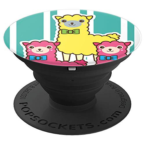 Cute Yellow and Pink Llamas/Alpacas in Bow Ties - PopSockets Grip and Stand for Phones and Tablets Cute Yellow and Pink Llamas/Alpacas in Bow Ties - PopSockets Grip and Stand for Phones and Tablets