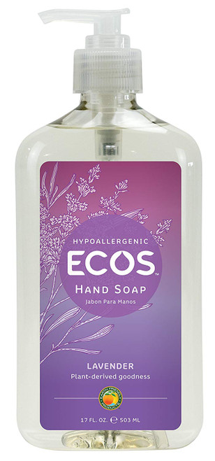 Earth Friendly Products Hand Soap, Lavender, 17-Ounce Bottle (Pack of 6)