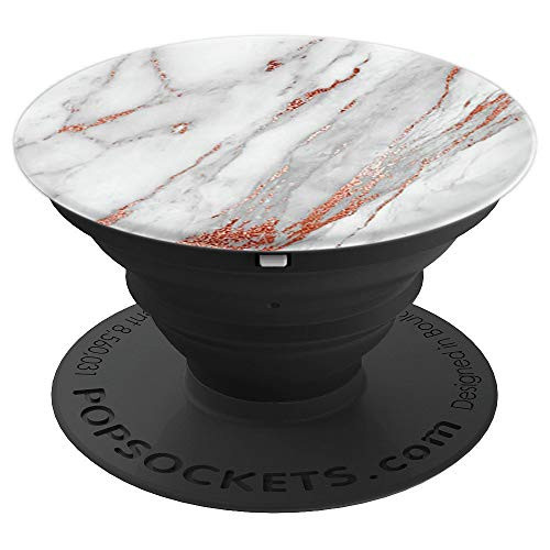 Rose Gold Sparkle White Marble Simple Elegant Cute For Girls - PopSockets Grip and Stand for Phones and Tablets Rose Gold Sparkle White Marble Simple Elegant Cute For Girls - PopSockets Grip and Stand for Phones and Tablets