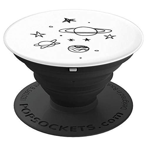 Pop Socket Outer Space Planets Stars - White - PopSockets Grip and Stand for Phones and Tablets Pop Socket Outer Space Planets Stars - White - PopSockets Grip and Stand for Phones and Tablets
