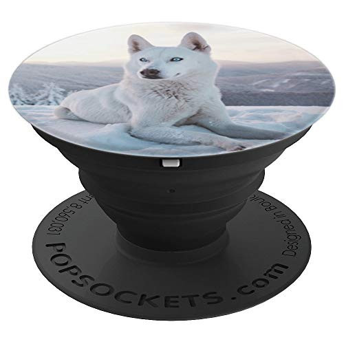 White Husky - PopSockets Grip and Stand for Phones and Tablets White Husky - PopSockets Grip and Stand for Phones and Tablets