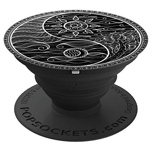 Yin Yang Day and Night - PopSockets Grip and Stand for Phones and Tablets