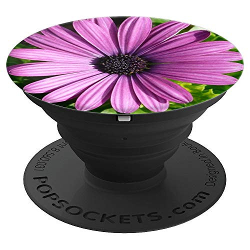 Gerbera Daisy Pop Socket Purple Floral Beautiful Flower - PopSockets Grip and Stand for Phones and Tablets