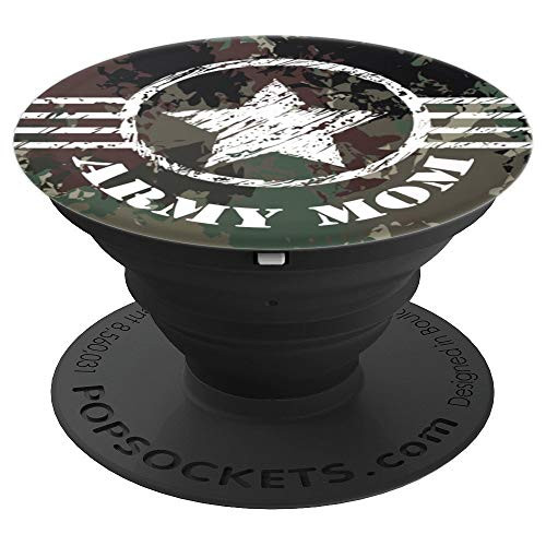 Green Camo, Proud Army Mom, US Military American Mama - PopSockets Grip and Stand for Phones and Tablets Green Camo, Proud Army Mom, US Military American Mama - PopSockets Grip and Stand for Phones and Tablets
