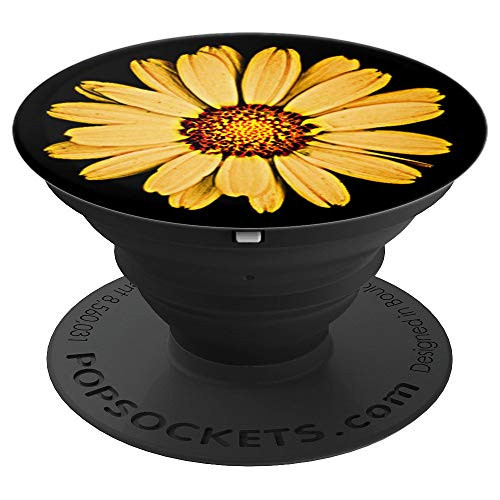 Yellow Daisy Pop-Socket Cute Floral Print Gift for Girls - PopSockets Grip and Stand for Phones and Tablets