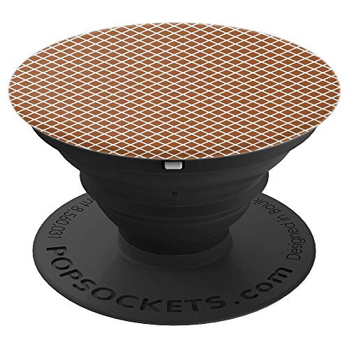Brown Lattice Design Pop Socket - PopSockets Grip and Stand for Phones and Tablets