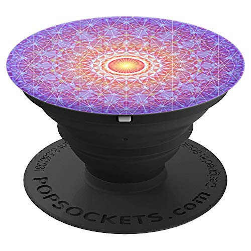 Pop Sockets Purple Peaceful Mandala Series - PopSockets Grip and Stand for Phones and Tablets